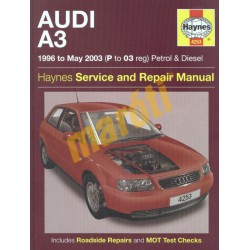 Audi A3 Petrol & Diesel (1996 - May 03) P to 03