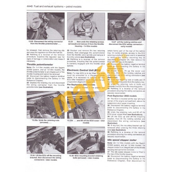 Citroen Berlingo & Peugeot Partner Petrol & Diesel (1996 - 10)