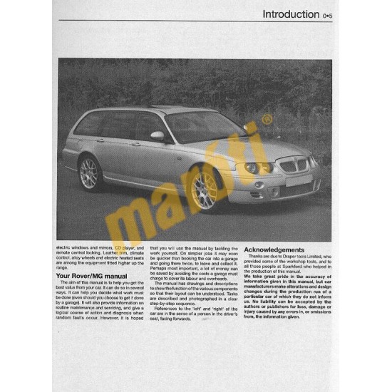 Rover 75 / MG ZT Petrol & Diesel (1999 - 06) S to 06