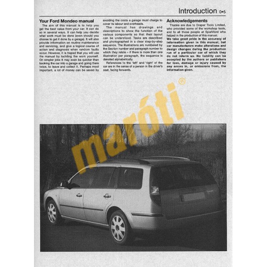 Ford Mondeo Petrol & Diesel (July 03 - 07) 03 to 56