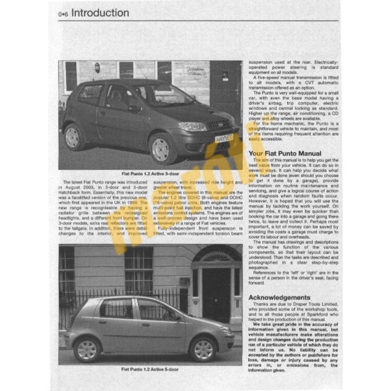 Fiat Punto Petrol (Aug 03 - 07) 03 to 07