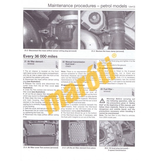 Saab 9-3 Petrol & Diesel (Sept 02 - Sept 07) 52 to 57
