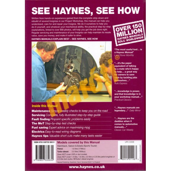 Vauxhall/Opel Insignia Petrol & Diesel (2008-2012)