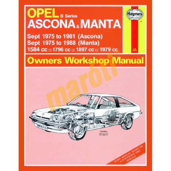 Opel Ascona & Manta (B Series) (Sept 75 - 1988) up to F
