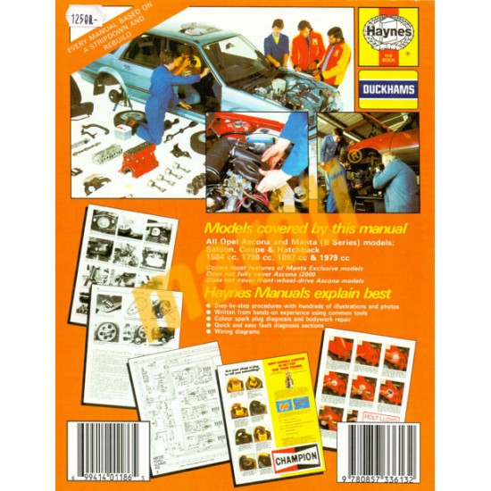 Opel Ascona & Manta (B Series) (Sept 75 - 1988) up to F