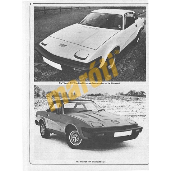 Triumph TR7 (1975 - 1982) up to Y