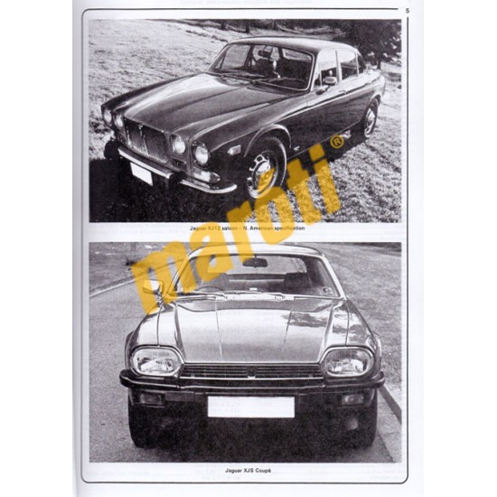 Jaguar XJ12, XJS & Sovereign; Daimler Double Six (1972 - 1988) up to
