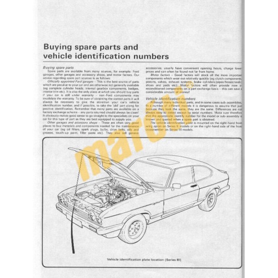 Ford Capri II (& III) 2.8 & 3.0 V6 (1974 - 1987) up to E