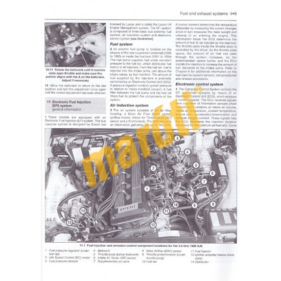 Jaguar XJ6 & Sovereign (Oct 86 - Sept 94) D to M