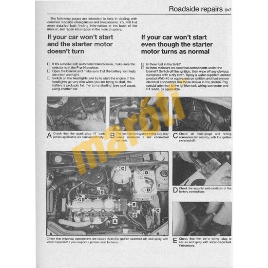 Vauxhall/Opel Corsa Petrol (Apr 97 - Oct 00) P to X