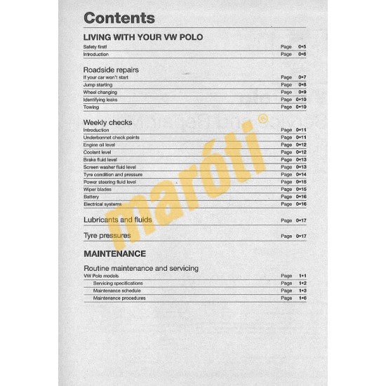 VW Polo Hatchback Petrol (00 - Jan 02) V to 51