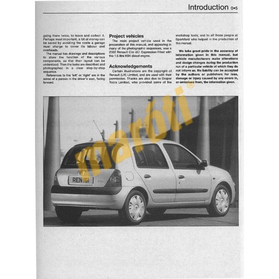 Renault Clio Petrol & Diesel (June 01 - 05) Y to 55