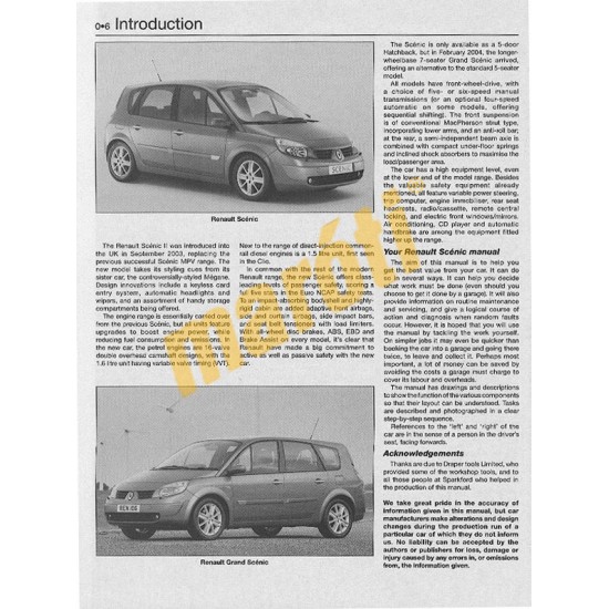 Renault Scénic Petrol & Diesel (Sept 03 - 06) 53 to 06
