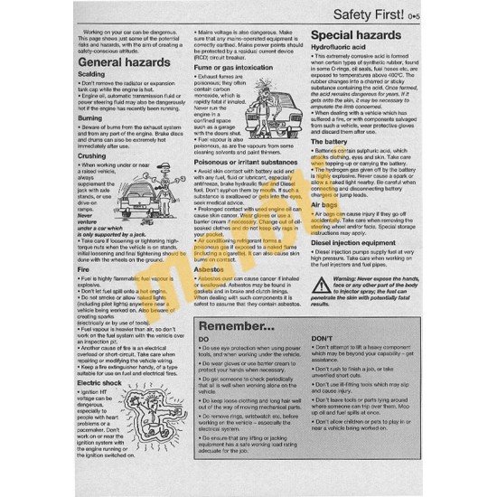 Vauxhall/Opel Zafira Petrol & Diesel (05 - 09) 05 to 09