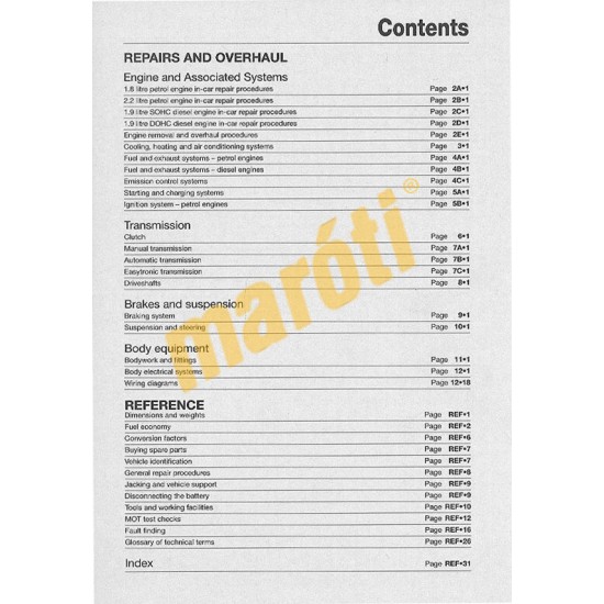 Vauxhall/Opel Vectra (Oct 05 - Oct 08) 55 to 5