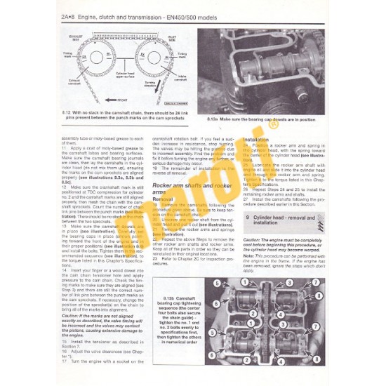 Kawasaki 454LTD/LTD450, Vulcan 500 and Ninja 250 (1985 - 2007)