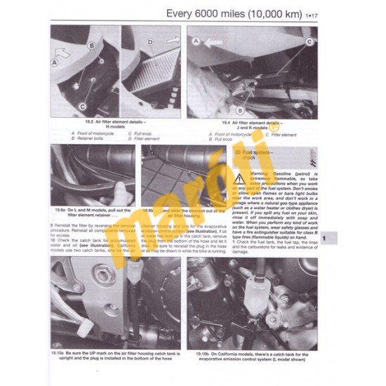 Kawasaki ZX750 (Ninja ZX-7 &ZXR750) Fours (1989 - 1996)