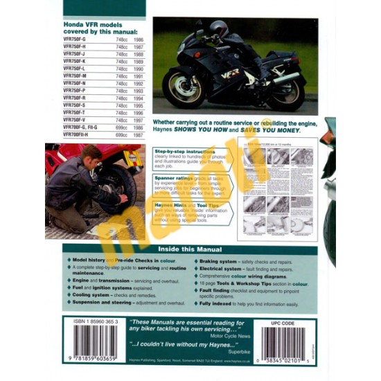 Honda VFR750 & 700 V-Fours (1986 - 1997)