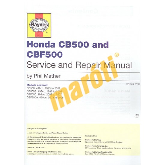 Honda CB 500 (93-02), CBF 500 (03-08)