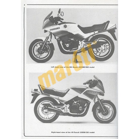 Suzuki GS/GSX550 4-valve Fours (1983 - 1988)