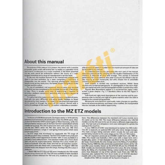 MZ ETZ Models (1981 - 1995)