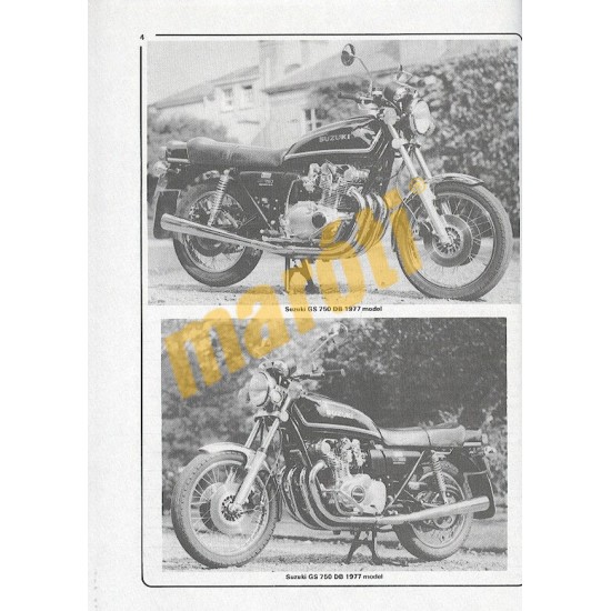 Suzuki GS550 (1977 - 1982) & GS750 Fours (1976 - 1979)