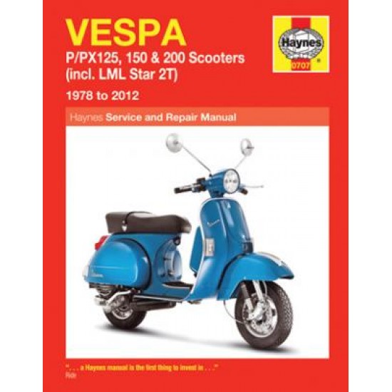 Vespa P/PX125, 150 & 200 Scooters (1978 - 09)