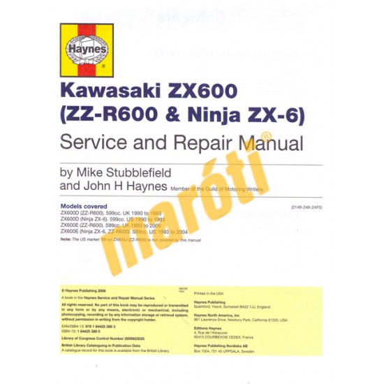 Kawasaki ZX600 (ZZ-R600 & Ninja ZX-6) (1990 - 2006)