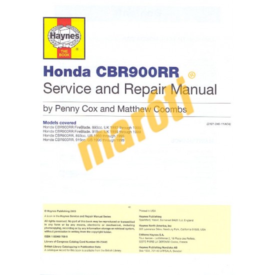 Honda CBR900RR FireBlade (1992 - 1999)