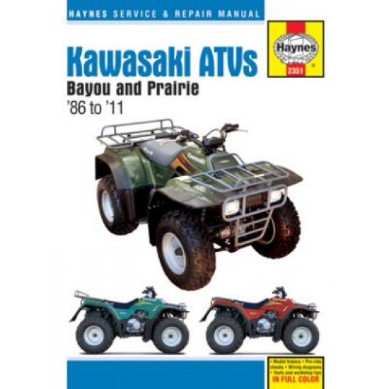Kawasaki Bayou 220/250/300 & Prairie 300 ATVs (1986 - 03)