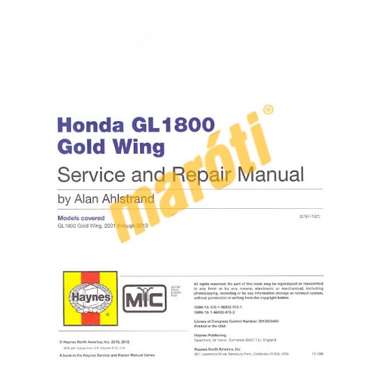 Honda GL 1800 Gold Wing (01 - 10)