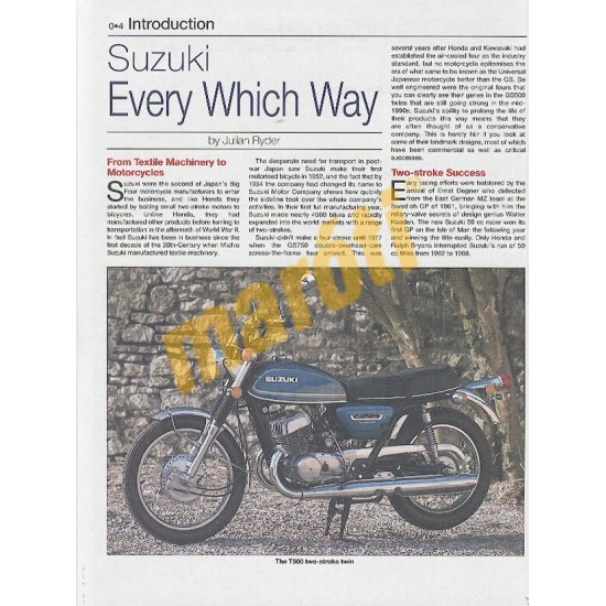 Suzuki GS500 Twin (1989 - 2008)