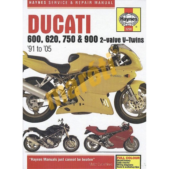 Ducati 600, 620, 750 and 900 2-valve V-Twins (1991 - 05)