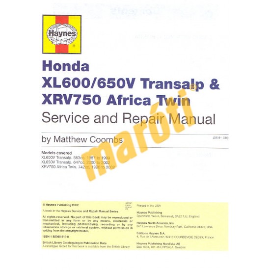Honda XL600/650V Transalp & XRV750 Africa Twin (1987 - 2007)