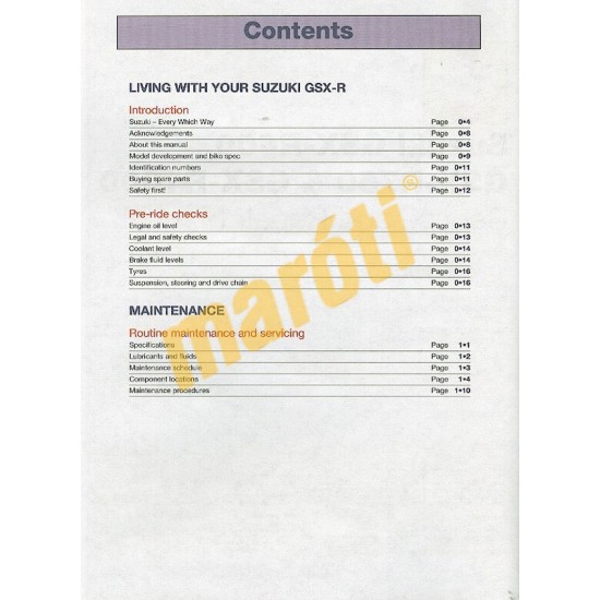 Suzuki GSX-R600/750 (04 - 05) & GSX-R1000 (03 - 06)