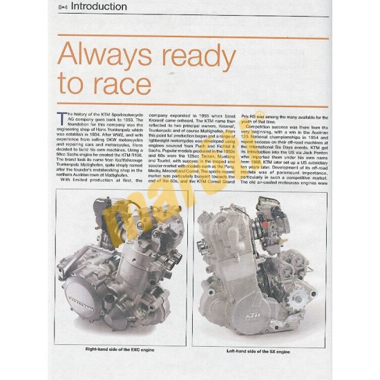 KTM EXC Enduros & SX Motocross (00 - 07)