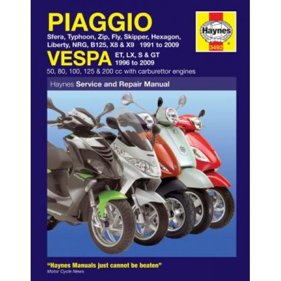 Piaggio (Vespa) Scooters (1991 - 09)