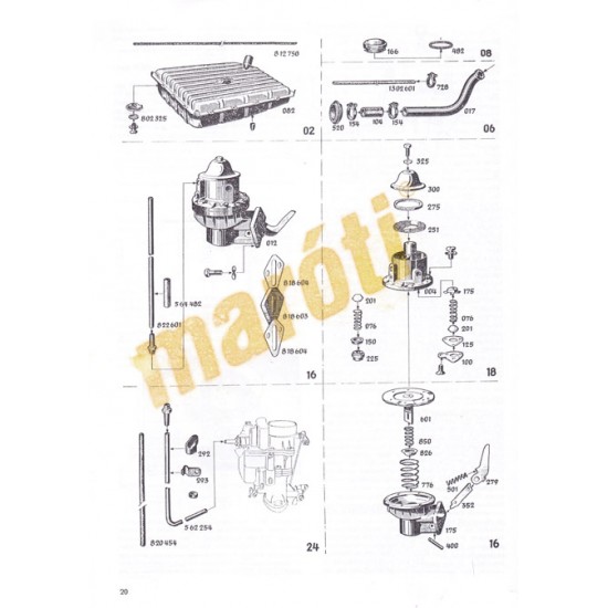 Auto-Reparaturanleitung mit Maß-und Einstelltabelle für: Opel Rekord/Olympia/Rekord/Caravan (1964/65)