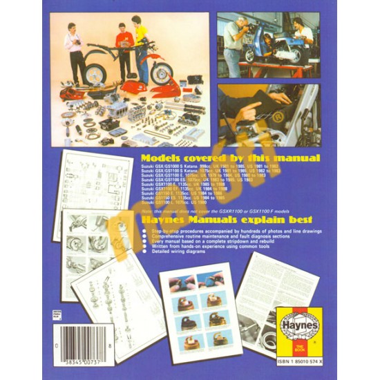 Suzuki GSX/GS1000, 1100 & 1150 4-valve Fours (79 - 88)