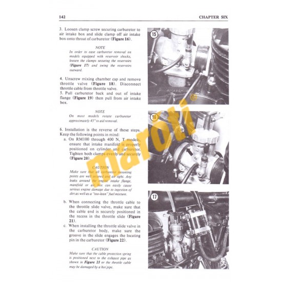 Suzuki RM50-400 Twin-Shock 1975-1981
