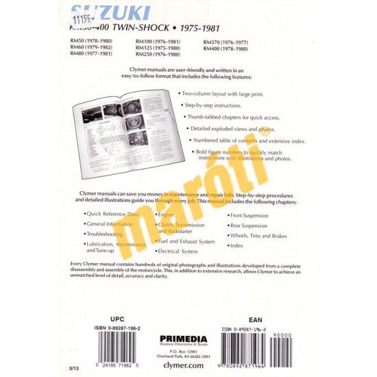 Suzuki RM50-400 Twin-Shock 1975-1981