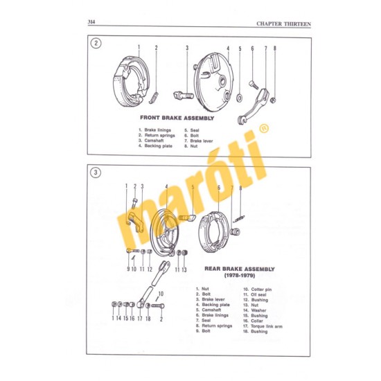 Yamaha YZ50-80 Monoshock (1978-1990)