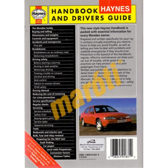 Ford Mondeo 1993 onwards