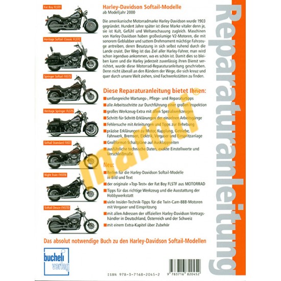 Harley-Davidson Softail-Modelle 2000-től (Javítási kézikönyv)