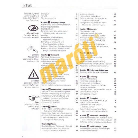 BMW F 650 GS  2008-tól (Javítási kézikönyv)