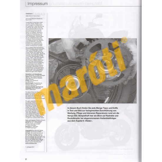 Kawasaki Versys 650 ccm (Javítási kézikönyv)