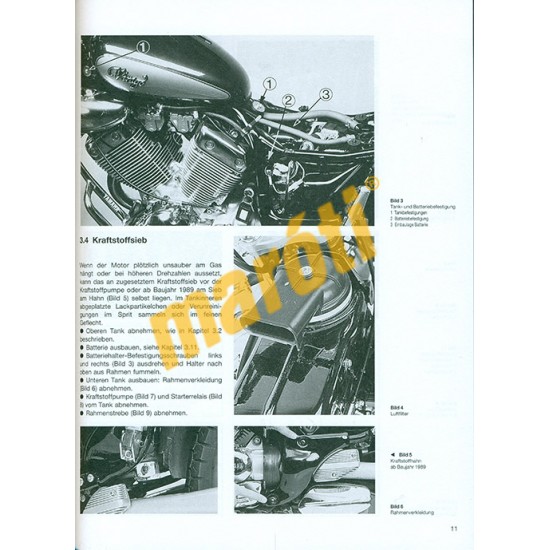 Yamaha XV 535 Virago 1988-tól (Javítási kézikönyv)
