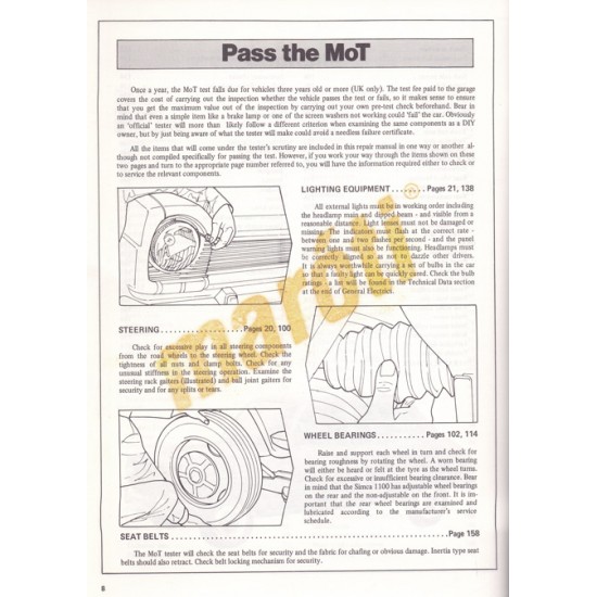 Simca 1100 1967-1978 (javítási útmutató)