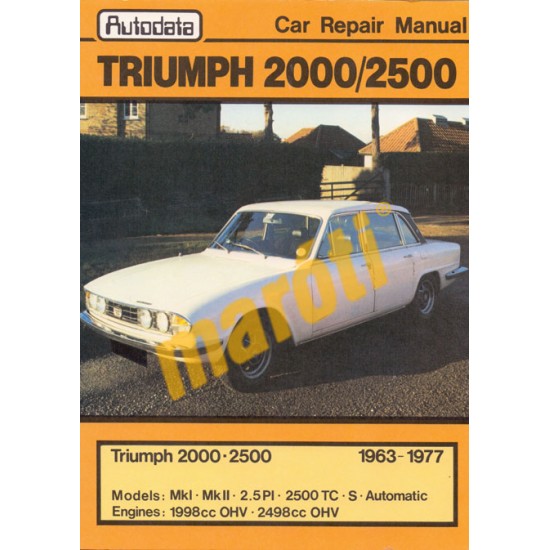 Triumph 2000 2500 1963-1977 (javítási kézikönyv)