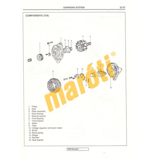 Hyundai Pony Excel 1993 Shop Manual II.